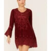 Johnny Was Women's Garnet Rhine Long Sleeve Tunic Dress