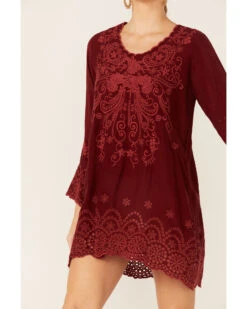 Johnny Was Women's Garnet Rhine Long Sleeve Tunic Dress 6 Johnny Was Women's Garnet Rhine Long Sleeve Tunic Dress -Cowgirl Edge Sales 2000367760 600 P2