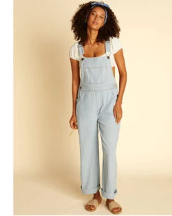 Billabong X Wrangler Women's Well Suited Striped Overalls