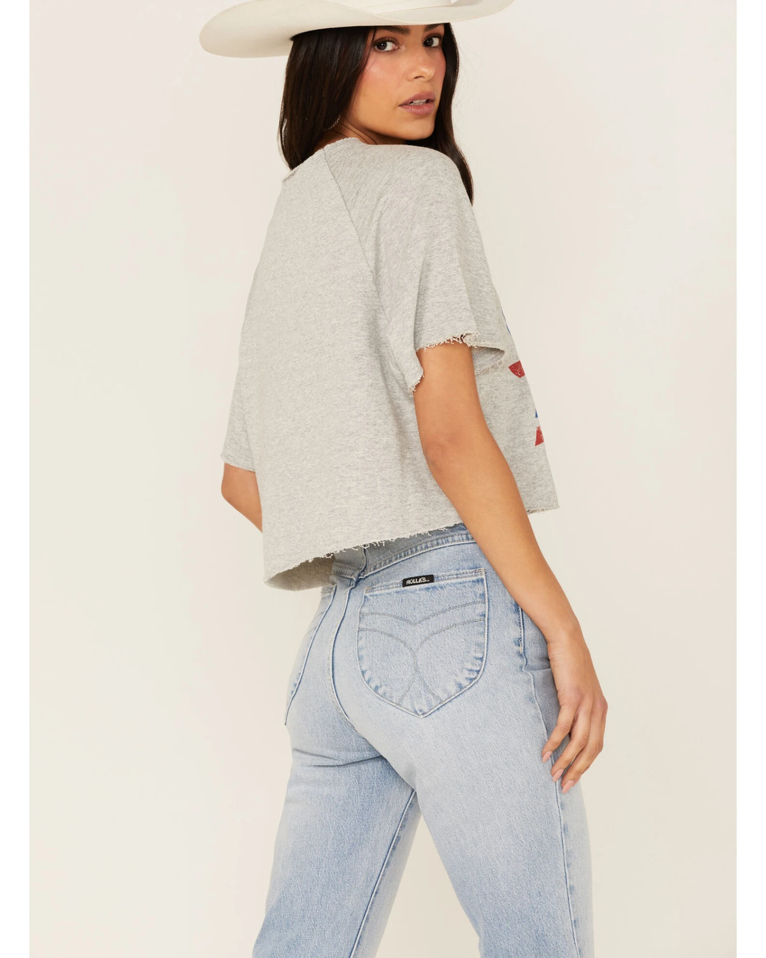 Show Me Your Mumu Women's USA Star Jimmy Cropped Tee 2 Show Me Your Mumu Women's USA Star Jimmy Cropped Tee - Image 2