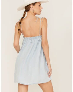 Show Me Your Mumu Women's Chambray Angel Mini Dress -Cowgirl Edge Sales 2000368256 400 P4