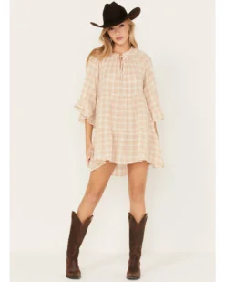 Show Me Your Mumu Women's Viola Plaid Print Mini Dress -Cowgirl Edge Sales 2000368262 110 P1