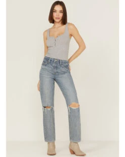 Unpublished Denim Women's Willa Rogue Straight Jeans -Cowgirl Edge Sales 2000370860 400 P1