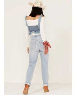 Rolla's Women's Light Wash High Rise Distressed Ella Straight Jeans -Cowgirl Edge Sales 2000370926 400 P3