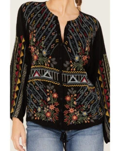 Johnny Was Women's Ezra Embroidered Blouse -Cowgirl Edge Sales 2000373881 001 P3