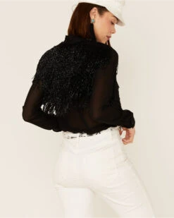 Any Old Iron Women's Beaded Fringe Shirt -Cowgirl Edge Sales 2000374264 001 P4