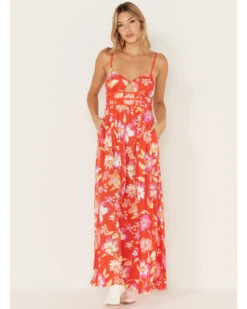 Free People Women's Wisteria Floral Print Maxi Dress -Cowgirl Edge Sales 2000374747 800 P2