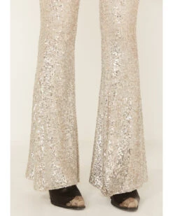 Show Me Your Mumu Women's Sequins Mercury Bell Bottom Pants 7 Show Me Your Mumu Women's Sequins Mercury Bell Bottom Pants -Cowgirl Edge Sales 2000376656 040 P2