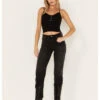 Free People Women's High Rise Pacifica Straight Jeans