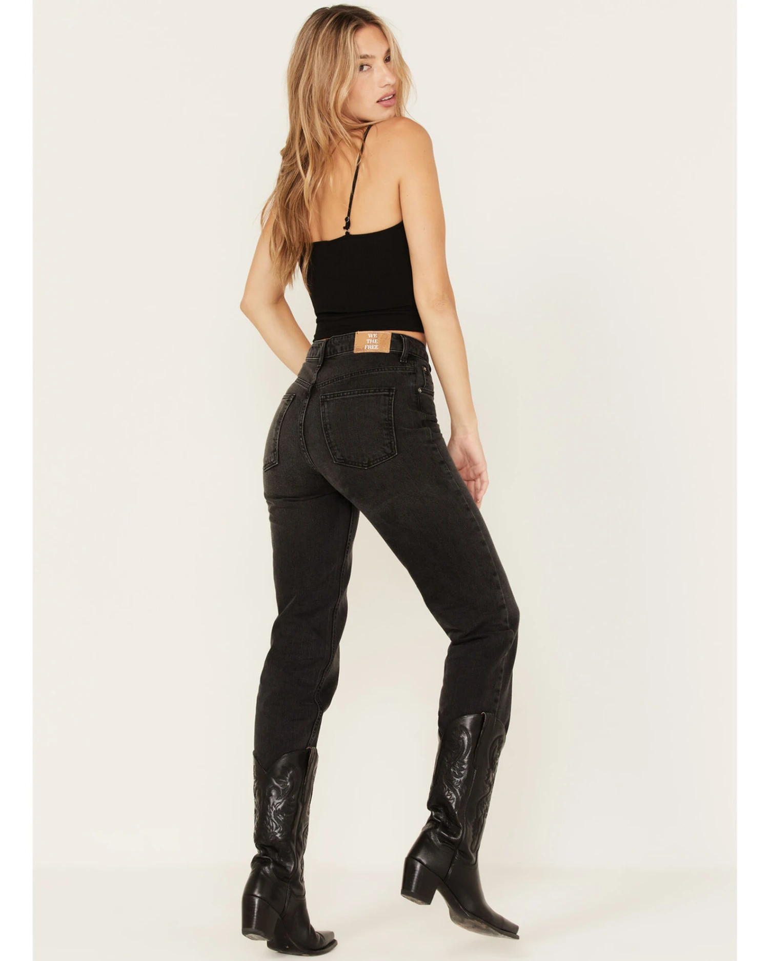 Free People Women's High Rise Pacifica Straight Jeans 4 Free People Women's High Rise Pacifica Straight Jeans - Image 4