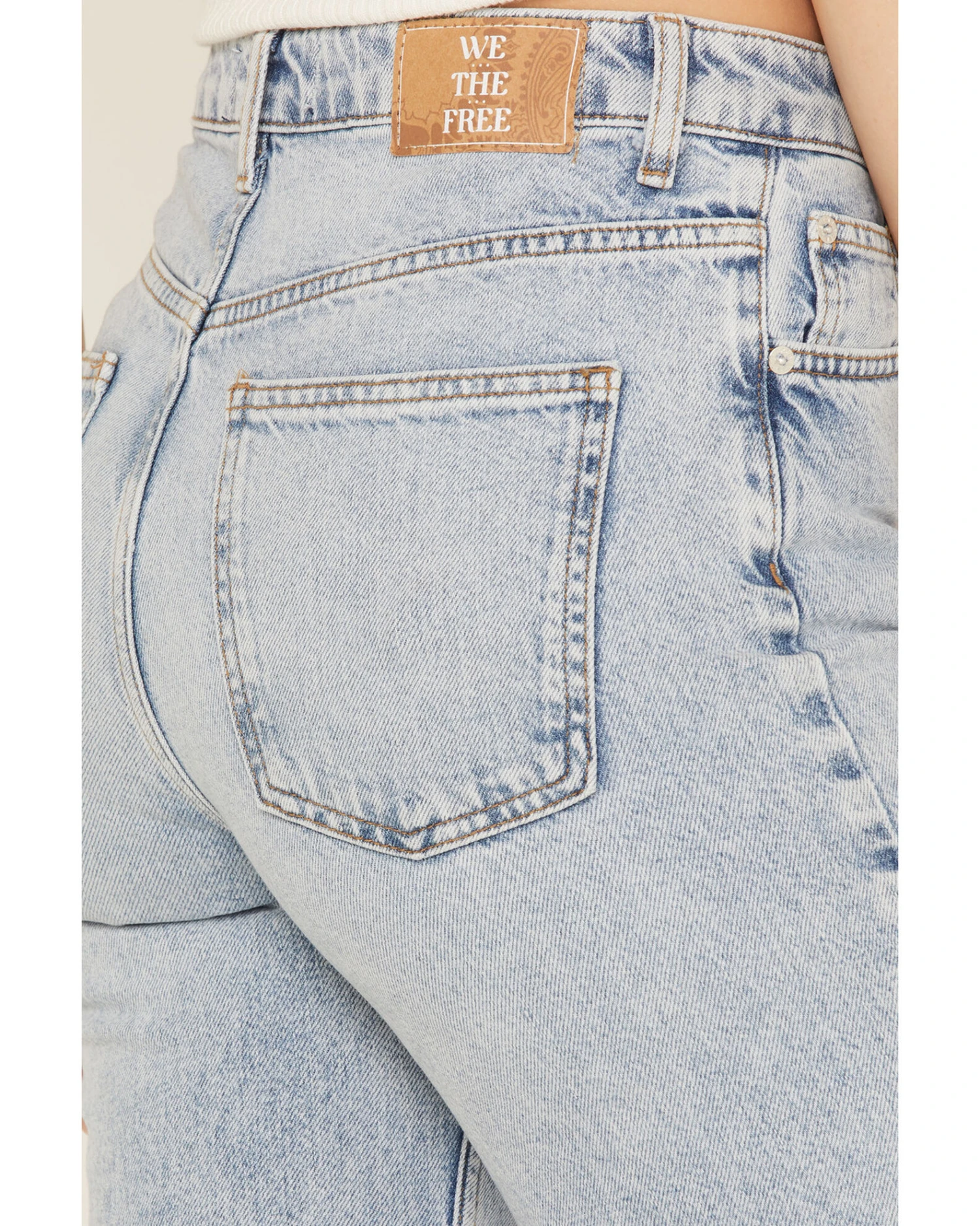 Free People Women's Pacifica Straight Leg Jeans 2 Free People Women's Pacifica Straight Leg Jeans - Image 2