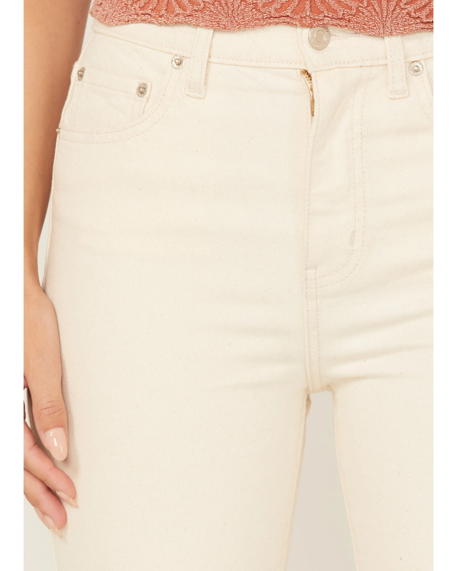 Daze Women's High Rise Cropped Flare Jeans 3 Daze Women's High Rise Cropped Flare Jeans - Image 3