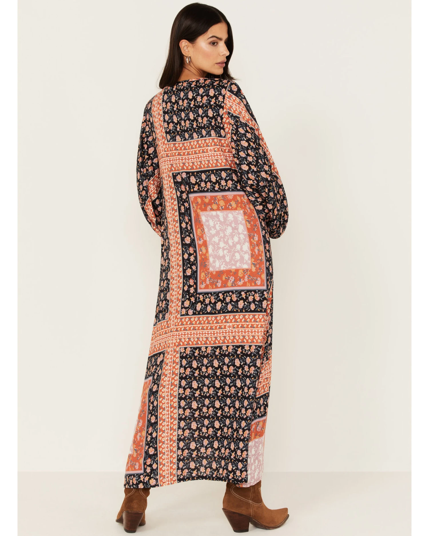 Jen's Pirate Booty Women's Roma La Perouse Floral Patchwork Print Maxi Dress 1 Jen's Pirate Booty Women's Roma La Perouse Floral Patchwork Print Maxi Dress