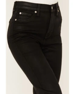 7 For All Mankind Women's High Rise Coated Denim Slim Kick Flare Jeans -Cowgirl Edge Sales 2000381088 001 P2