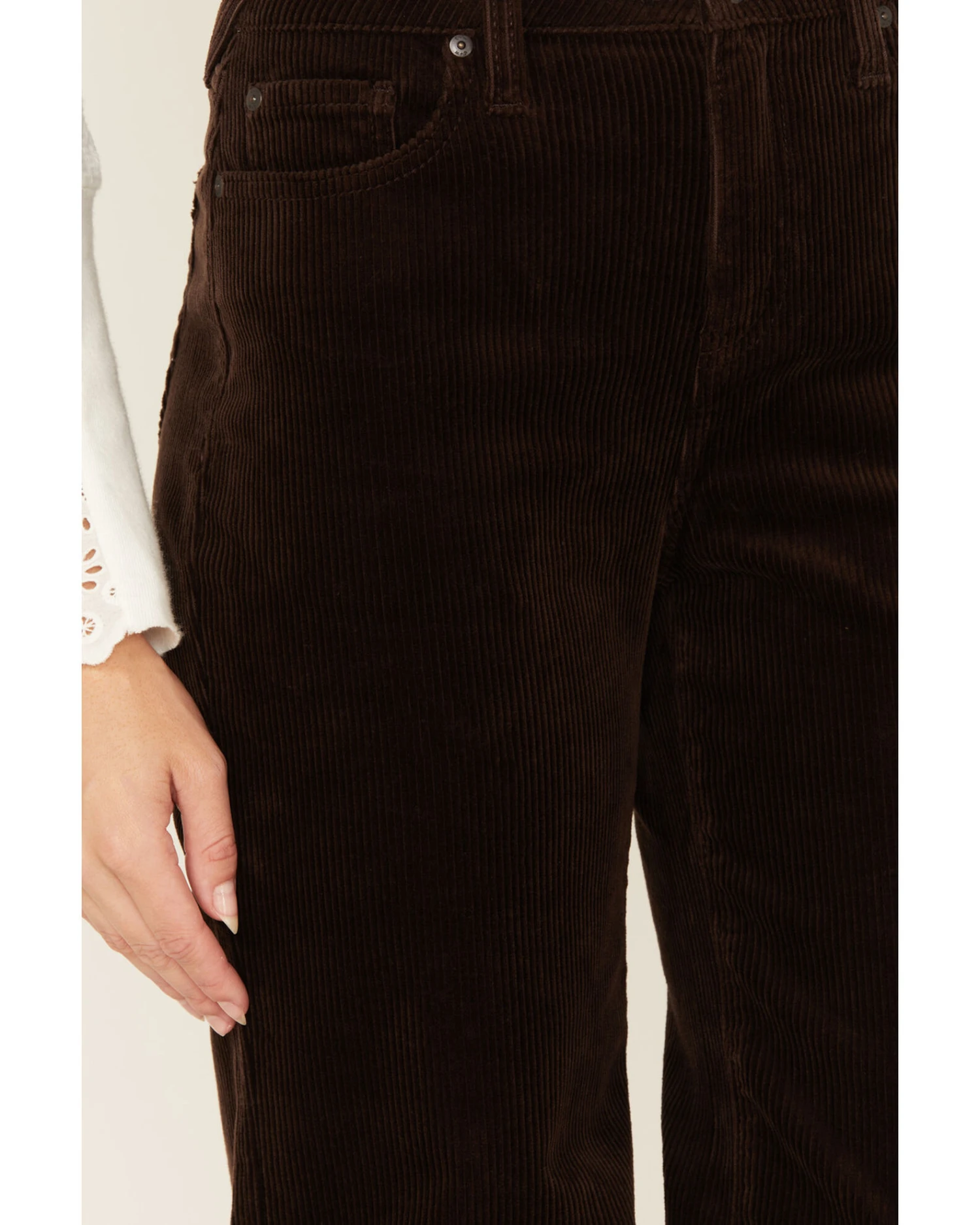 Cleo + Wolf Women's High Rise Loose Corduroy Wide Jeans 2 Cleo + Wolf Women's High Rise Loose Corduroy Wide Jeans - Image 2