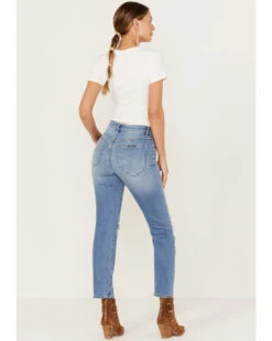 Rolla's Women's Medium Wash Mid Rise Miller Cropped Jeans -Cowgirl Edge Sales 2000382119 400 P3