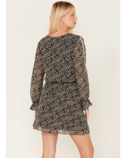 Beyond The Radar Women's Floral Print Dress 7 Beyond The Radar Women's Floral Print Dress -Cowgirl Edge Sales 2000382231 001 P4