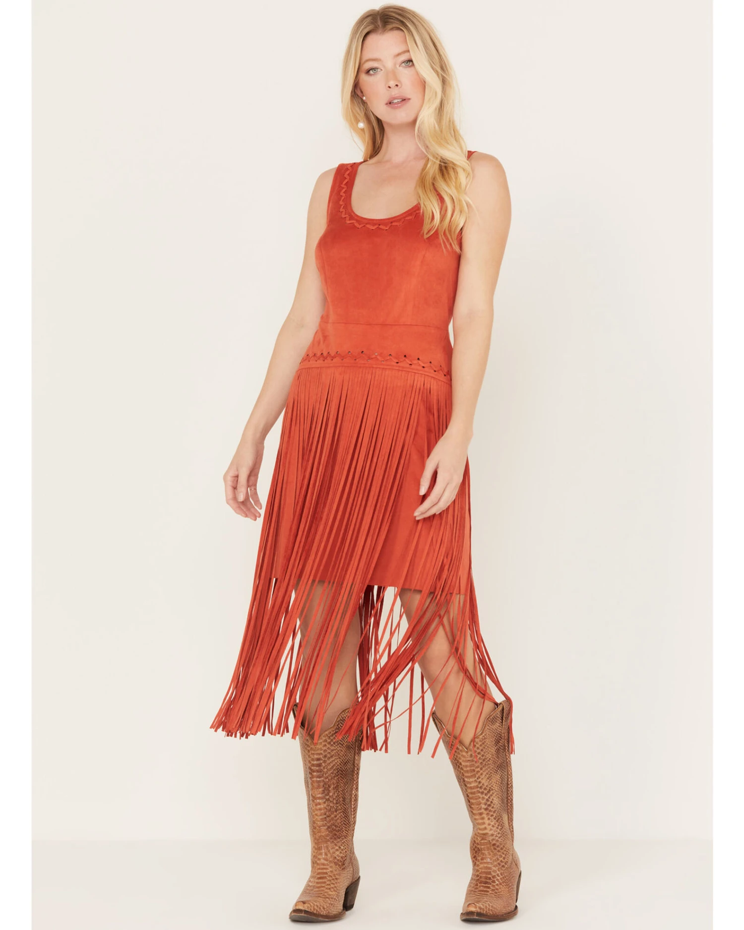 Idyllwind Women's Country Mannor Faux Suede Fringe Dress 1 Idyllwind Women's Country Mannor Faux Suede Fringe Dress