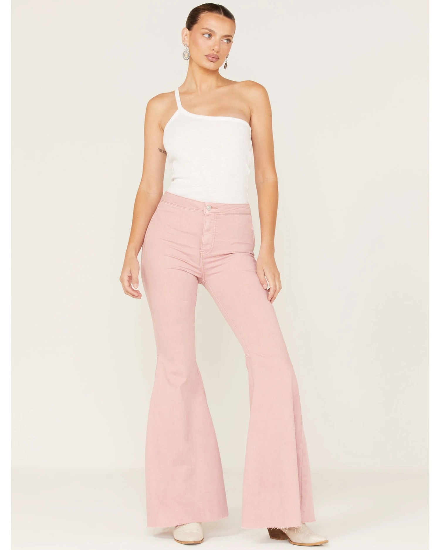 Free People Women's Just Float On High Rise Flare Jeans 2 Free People Women's Just Float On High Rise Flare Jeans - Image 2