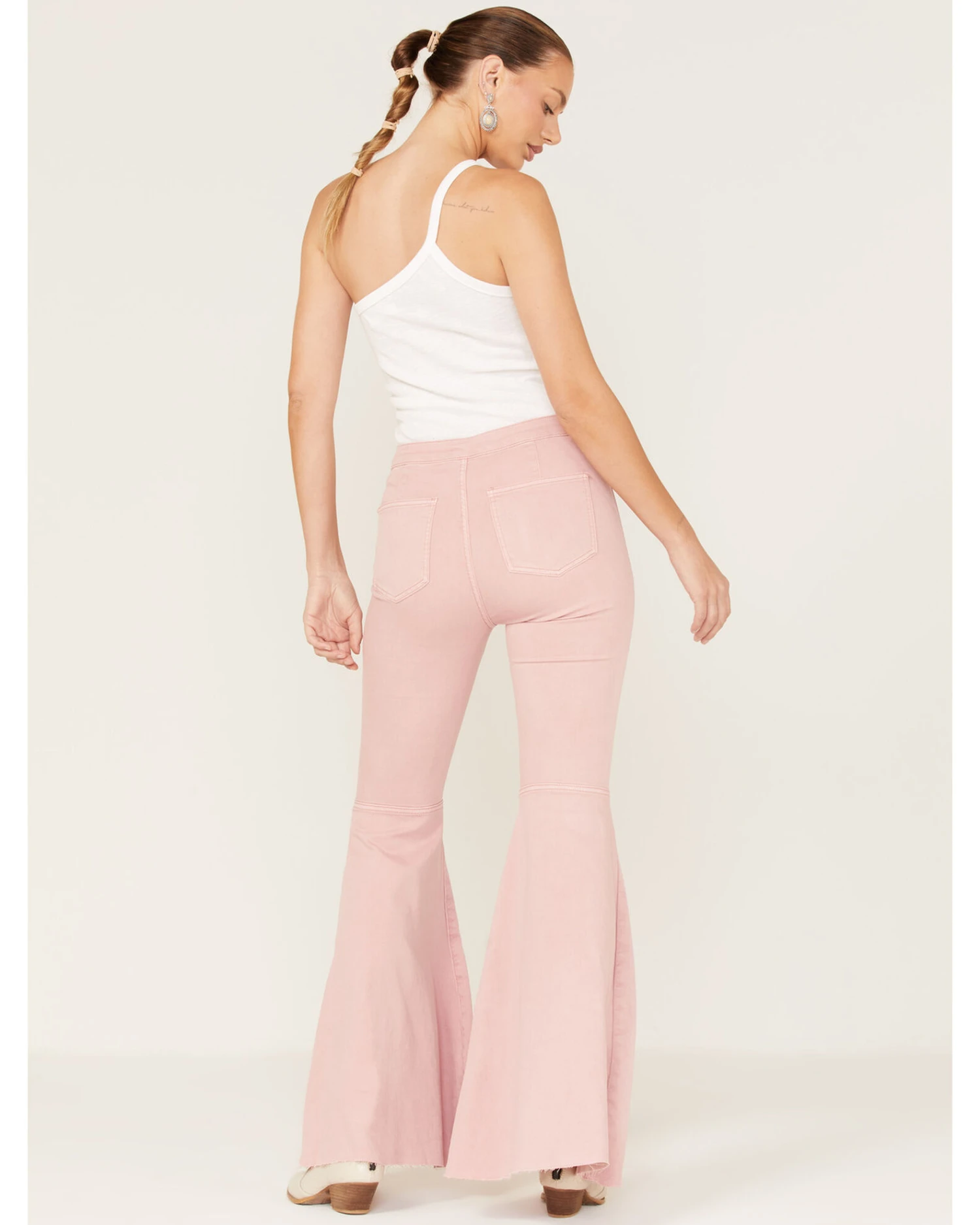 Free People Women's Just Float On High Rise Flare Jeans 3 Free People Women's Just Float On High Rise Flare Jeans - Image 3