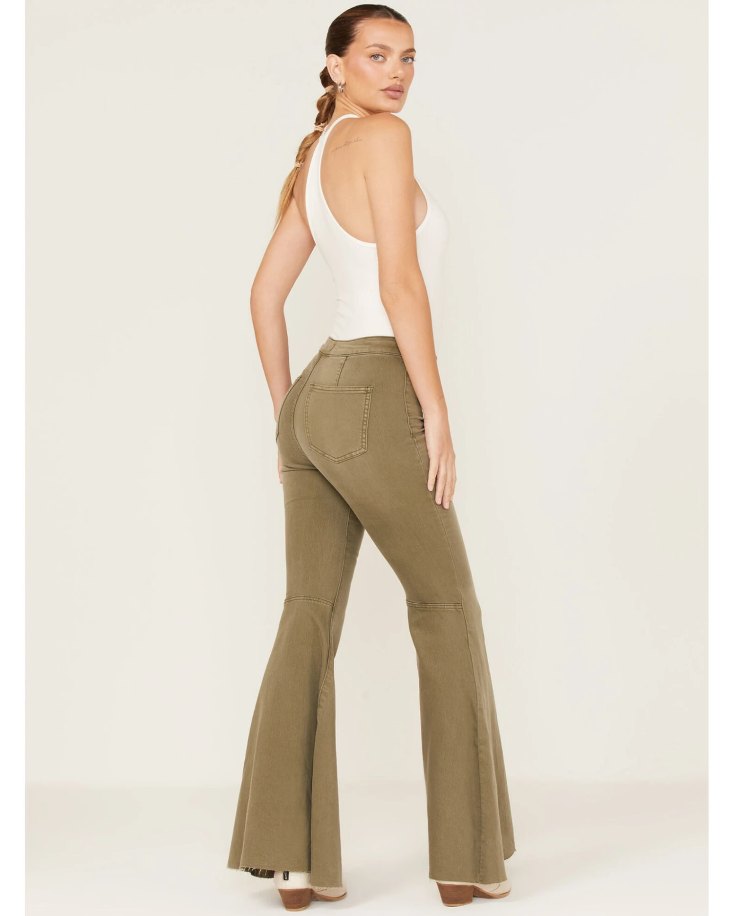 Free People Women's Just Float On High Rise Flare Jeans 3 Free People Women's Just Float On High Rise Flare Jeans - Image 3