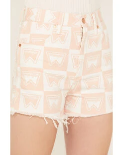 Wrangler Women's Signature Print High Rise Festival Shorts 6 Wrangler Women's Signature Print High Rise Festival Shorts -Cowgirl Edge Sales 2000383494 840 P2