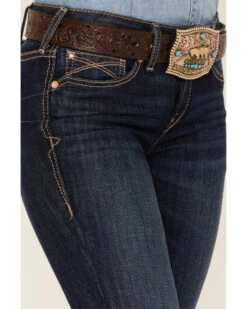 Cowgirl Edge Sales 11 Ariat Women's R.E.A.L Perfect Rise Greta Stretch Straight Jeans