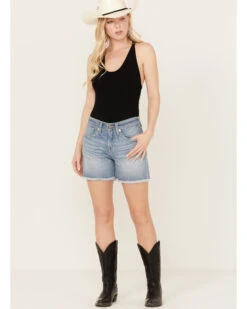 Ariat Women's Medium Wash Nayla 5" Stretch Shorts -Cowgirl Edge Sales 2000385129 414 P1