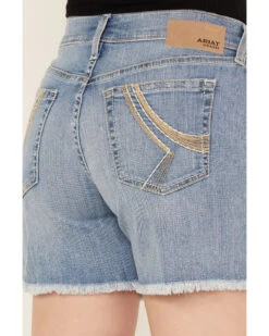 Ariat Women's Medium Wash Nayla 5" Stretch Shorts -Cowgirl Edge Sales 2000385129 414 P4