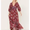 Free People Women's Golden Hour Floral Print Maxi Dress