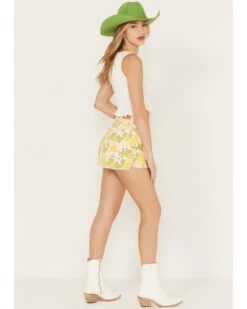 Show Me Your Mumu Women's Floral Arizona High Waisted Shorts 6 Show Me Your Mumu Women's Floral Arizona High Waisted Shorts -Cowgirl Edge Sales 2000385913 900 P3