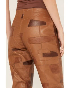 Understated Leather Women's Vixen Mid Rise Leather Patched Pants 7 Understated Leather Women's Vixen Mid Rise Leather Patched Pants -Cowgirl Edge Sales 2000386321 280 P4