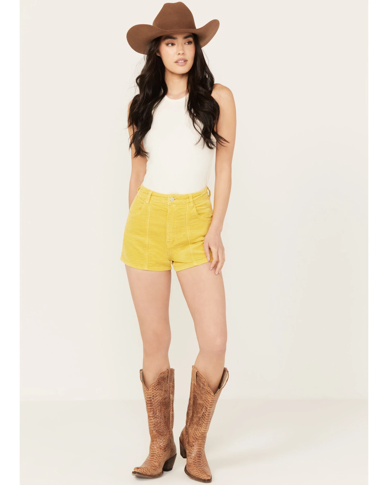 Rolla's Women's High Rise Corduroy Duster Shorts 1 Rolla's Women's High Rise Corduroy Duster Shorts