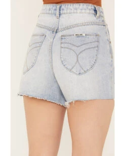 Rolla's Women's Mirage High Rise Light Wash Denim Short -Cowgirl Edge Sales 2000386548 412 P3