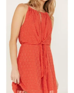 Idyllwind Women's Metallic Slip Tie Front Dress