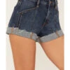 Shyanne Women's Double Barrel Dark Wash High Rise Shorts