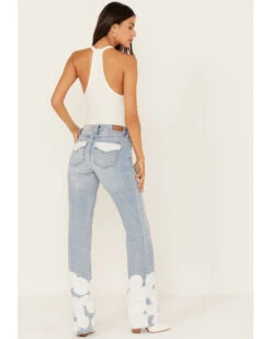 Shyanne Women's Wild Indigo Light Wash Mid Rise Bootcut Jeans -Cowgirl Edge Sales 2000386843 412 P3