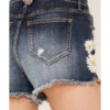 Driftwood Women's Daisy Daydream Dark Wash High Rise Goldie Frayed Shorts