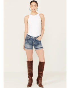 Grace In LA Women's Medium Wash Americana Horseshoe Jeans -Cowgirl Edge Sales 2000387379 414 P3