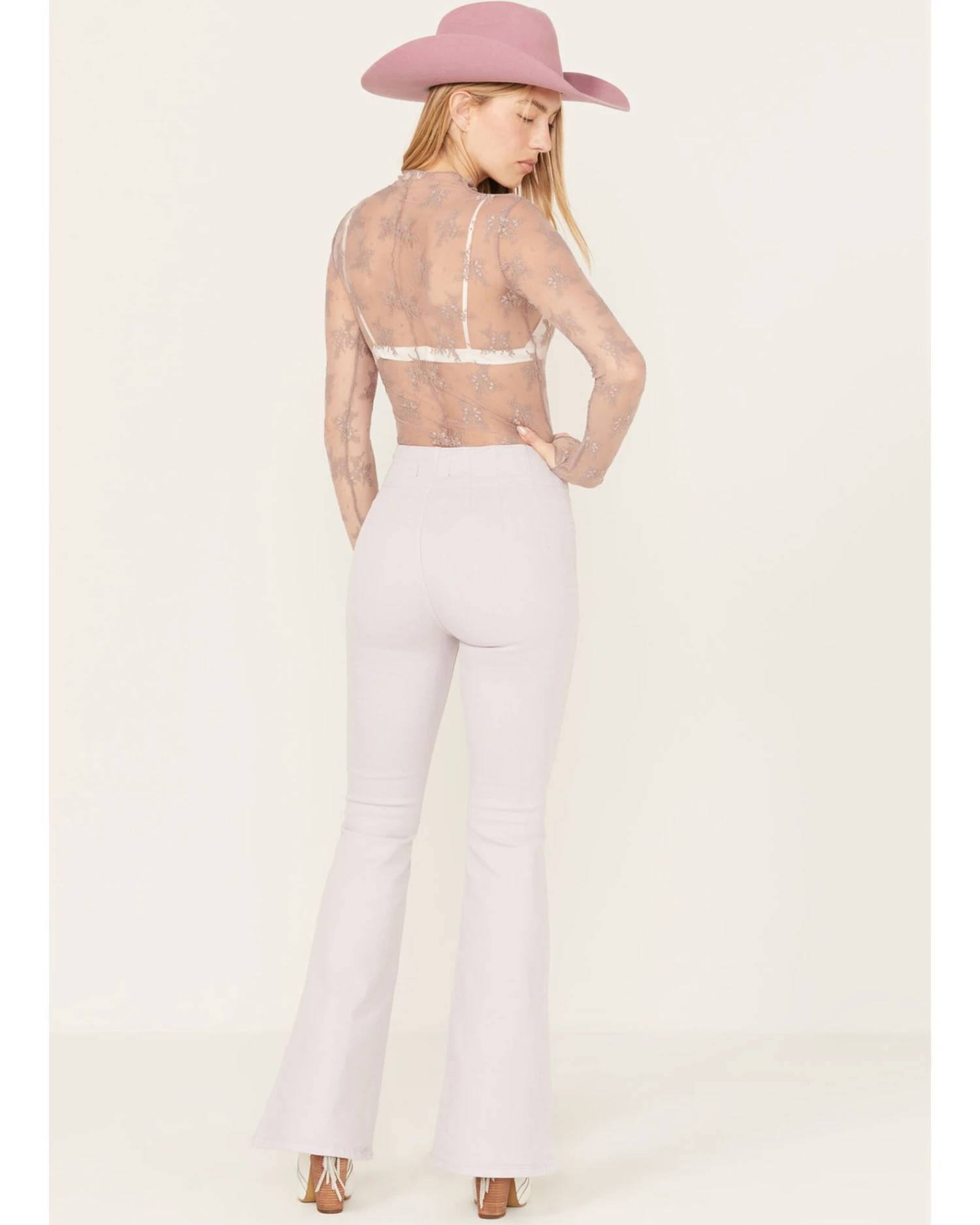 Free People Women's Jayde Denim Flare Jeans 3 Free People Women's Jayde Denim Flare Jeans - Image 3