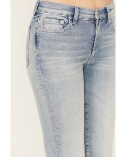 7 For All Mankind Women's Medium Wash Camila Mid Rise Dojo Trouser Jeans -Cowgirl Edge Sales 2000388105 414 P4