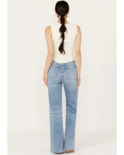 7 For All Mankind Women's Medium Wash Bailly Ultra High Rise Jo Trousers -Cowgirl Edge Sales 2000388107 414 P3