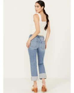 Ceros Women's Mid Rise Rolled Cuffed Capri Jeans 7 Ceros Women's Mid Rise Rolled Cuffed Capri Jeans -Cowgirl Edge Sales 2000388373 412 P3