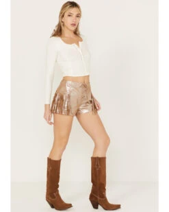 Wonderwest Women's Foiled Suede Shorts -Cowgirl Edge Sales 2000389177 200 P1