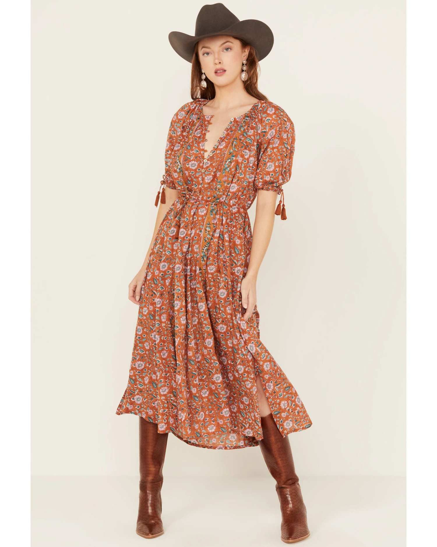 Cleobella Women's Floral Mahani Kaftan Dress 3 Cleobella Women's Floral Mahani Kaftan Dress - Image 3