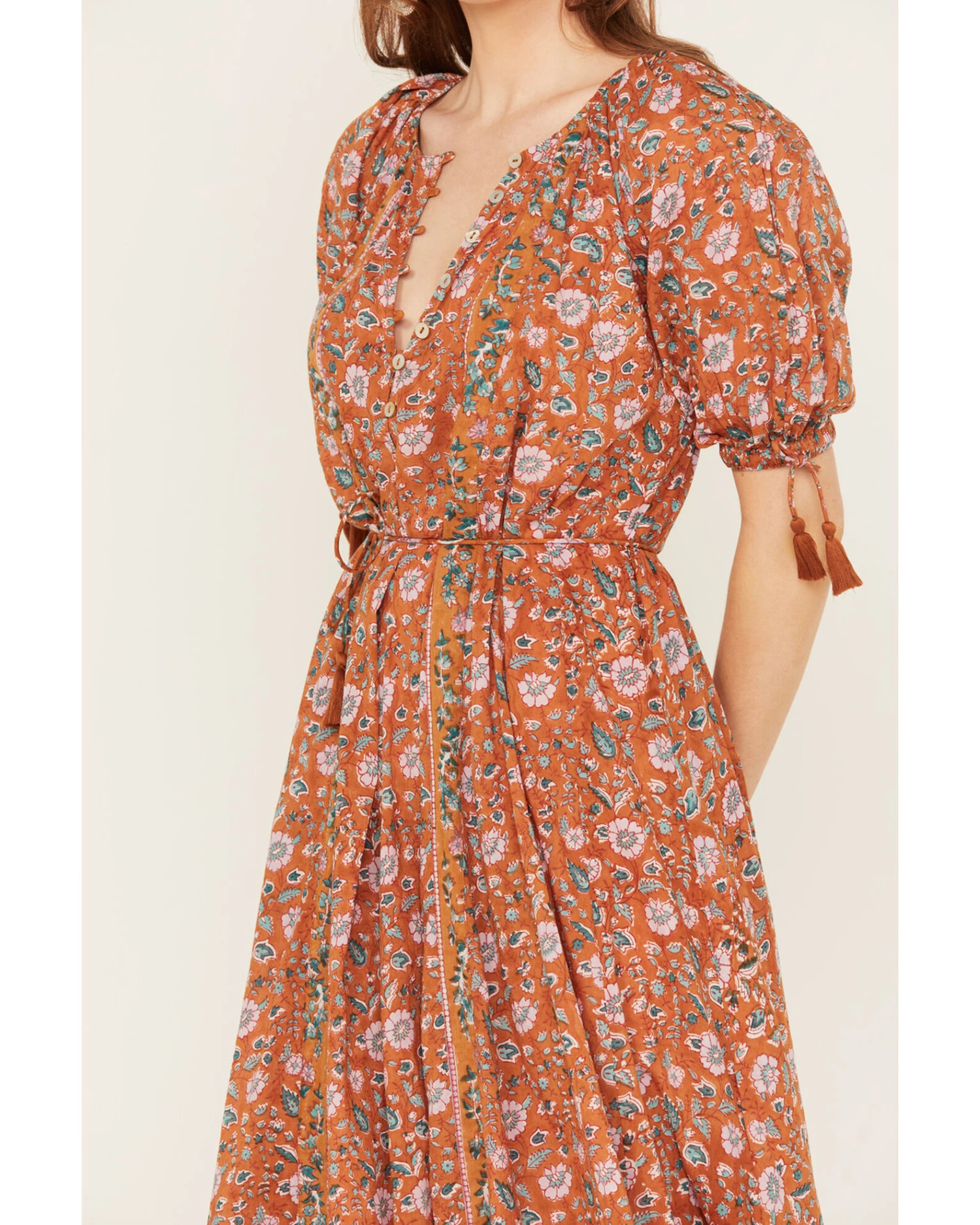 Cleobella Women's Floral Mahani Kaftan Dress 4 Cleobella Women's Floral Mahani Kaftan Dress - Image 4
