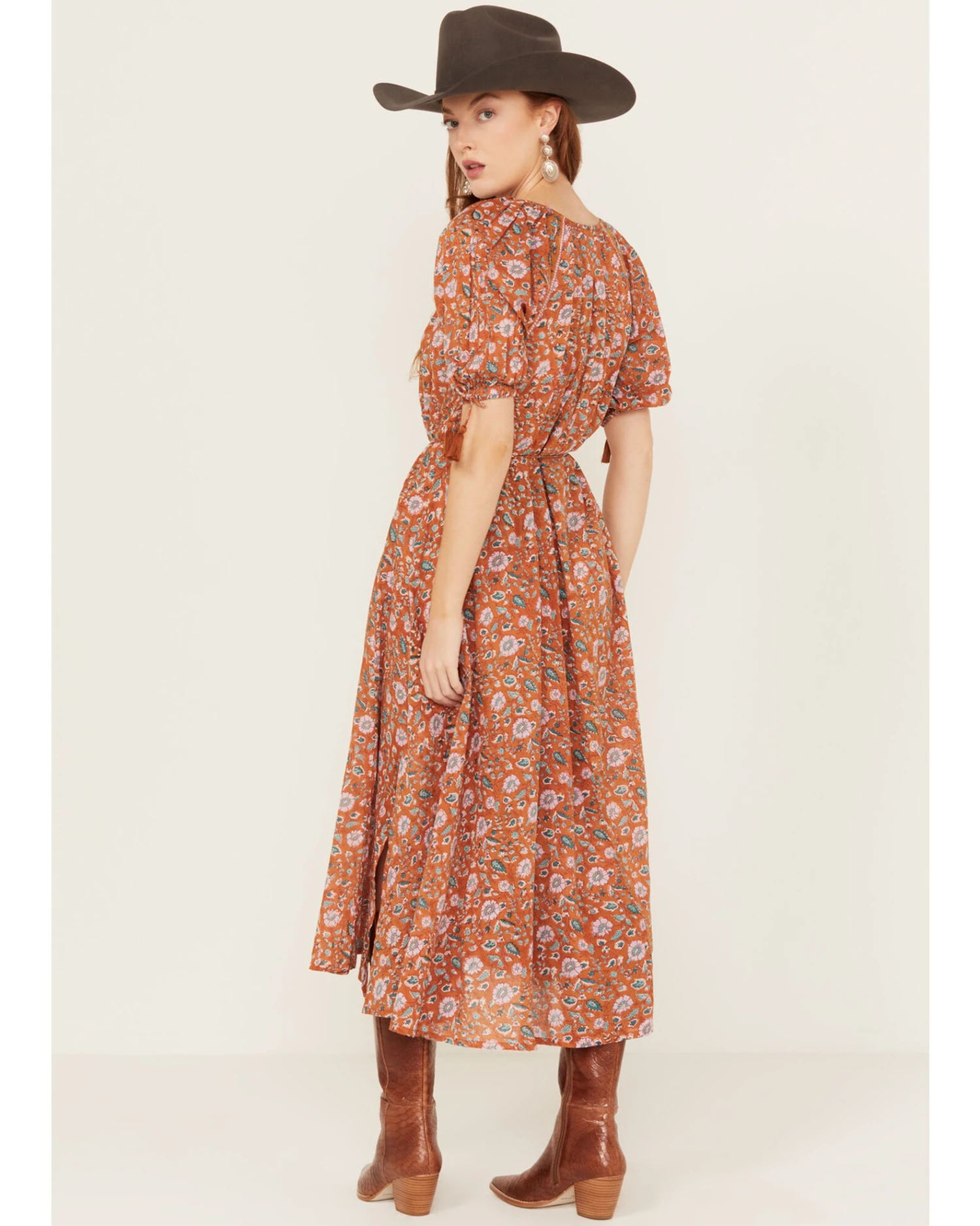 Cleobella Women's Floral Mahani Kaftan Dress 1 Cleobella Women's Floral Mahani Kaftan Dress