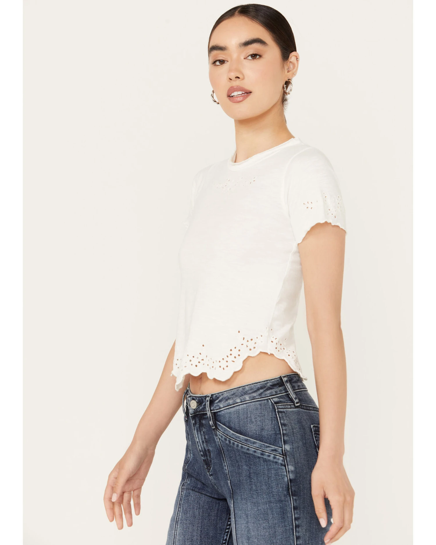 Free People Women's Call Me Baby Short Sleeve Tee 2 Free People Women's Call Me Baby Short Sleeve Tee - Image 2