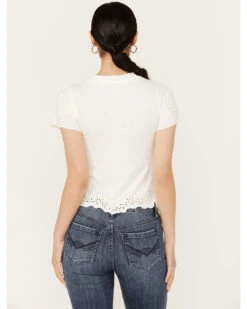 Free People Women's Call Me Baby Short Sleeve Tee 7 Free People Women's Call Me Baby Short Sleeve Tee -Cowgirl Edge Sales 2000390356 103 P4