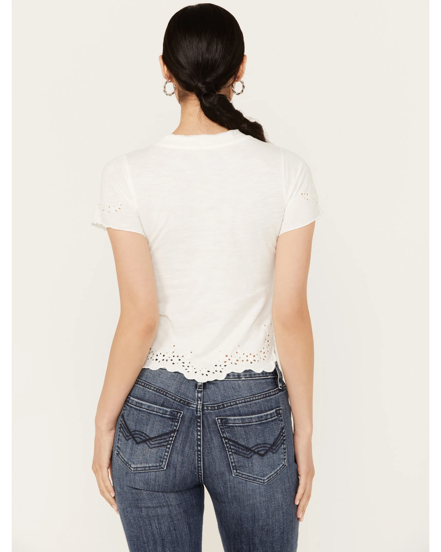 Free People Women's Call Me Baby Short Sleeve Tee 4 Free People Women's Call Me Baby Short Sleeve Tee - Image 4